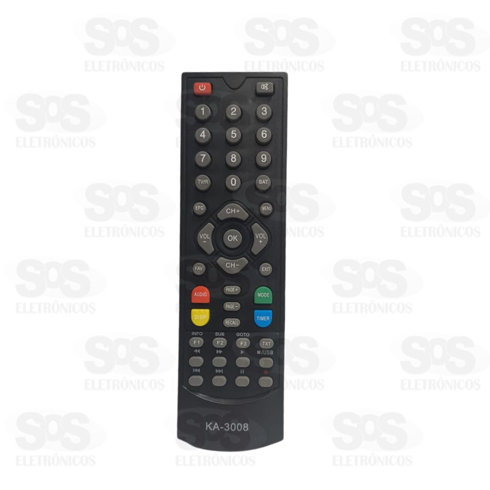 Controle Remoto Receptor GlobalSat Kapbom KA-3008