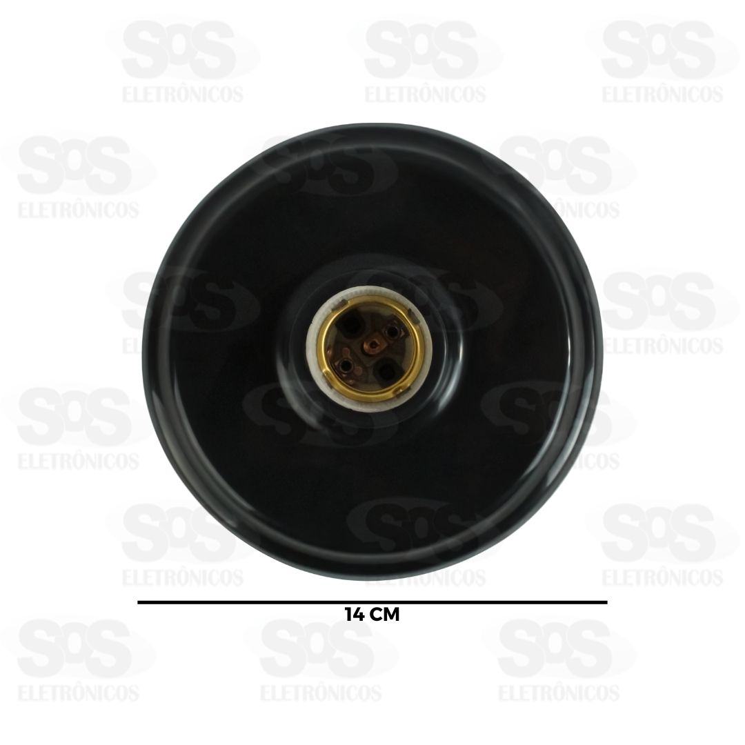 Plafon de Plstico Preto Com Bocal de Porcelana 4A/250V 40.14-P