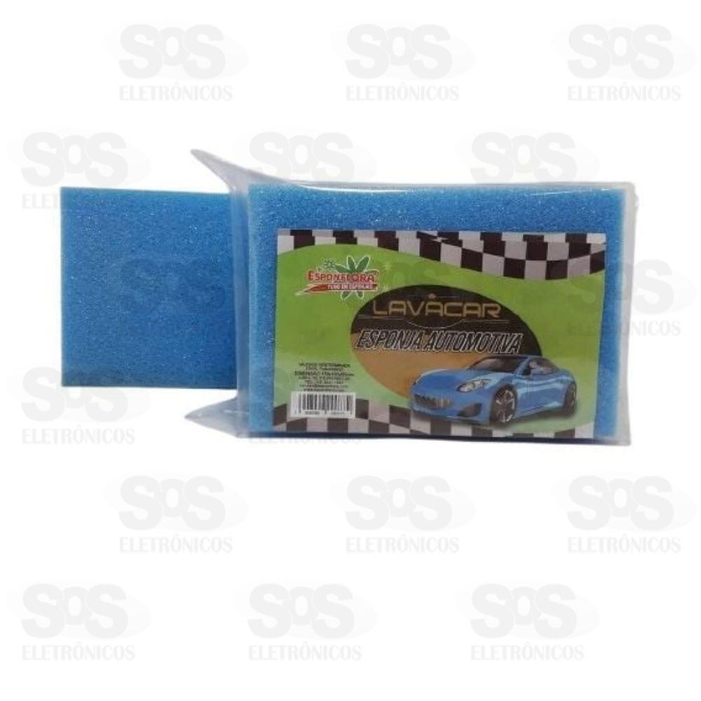 Esponja Macia Para Limpar Carro 15x10CM Esponflora 634