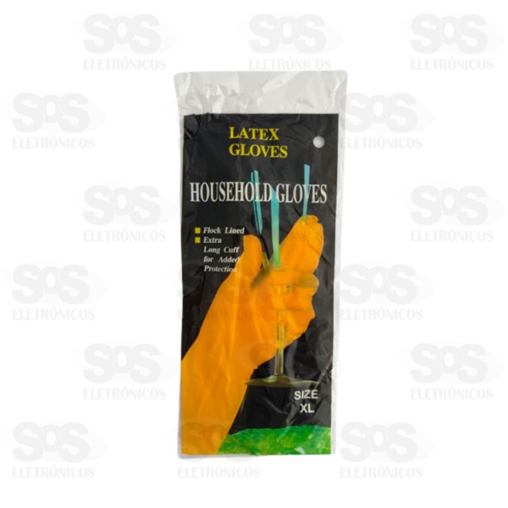 Par de Luva Multiuso Amarela XL 