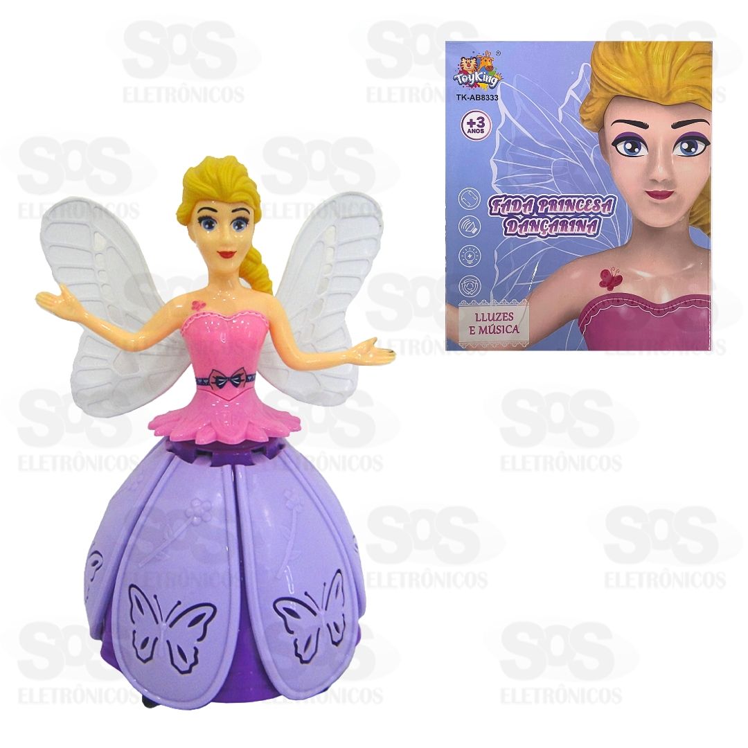 Fada Princesa Danarina Bate e Volta Com Luzes TK-AB8333