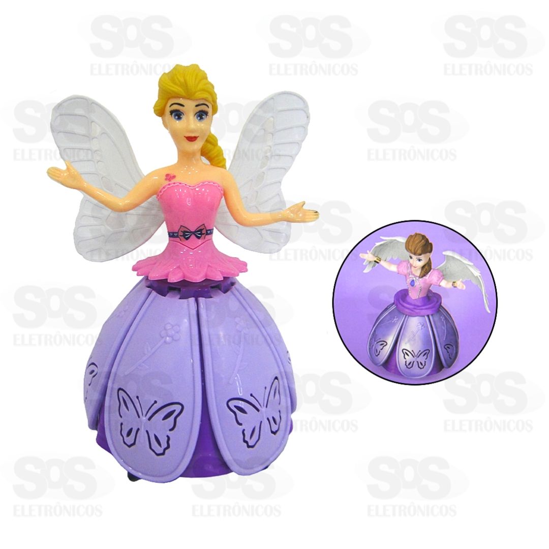 Fada Princesa Danarina Bate e Volta Com Luzes TK-AB8333