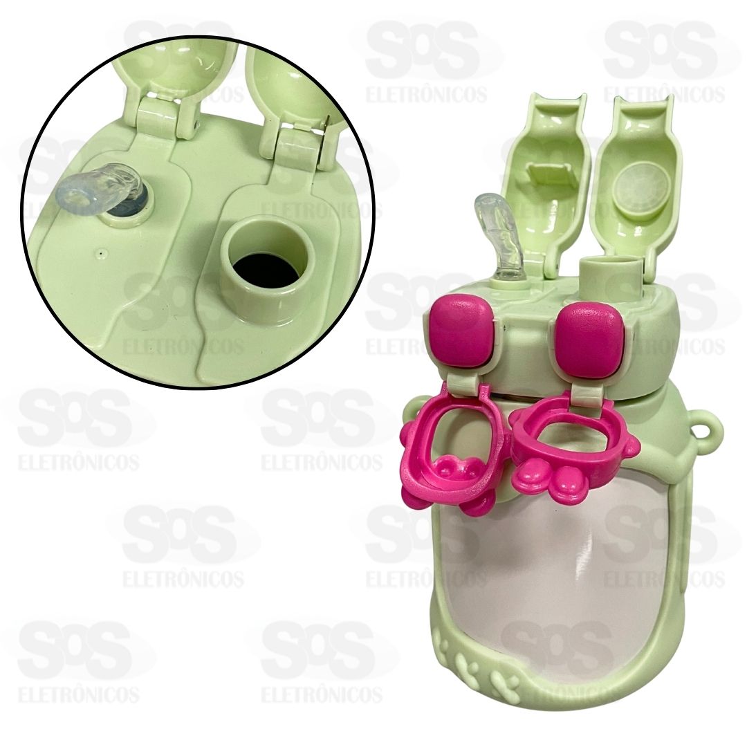 Garrafa Infantil Térmica 680ML Bico Duplo Bazik Prime WU-205