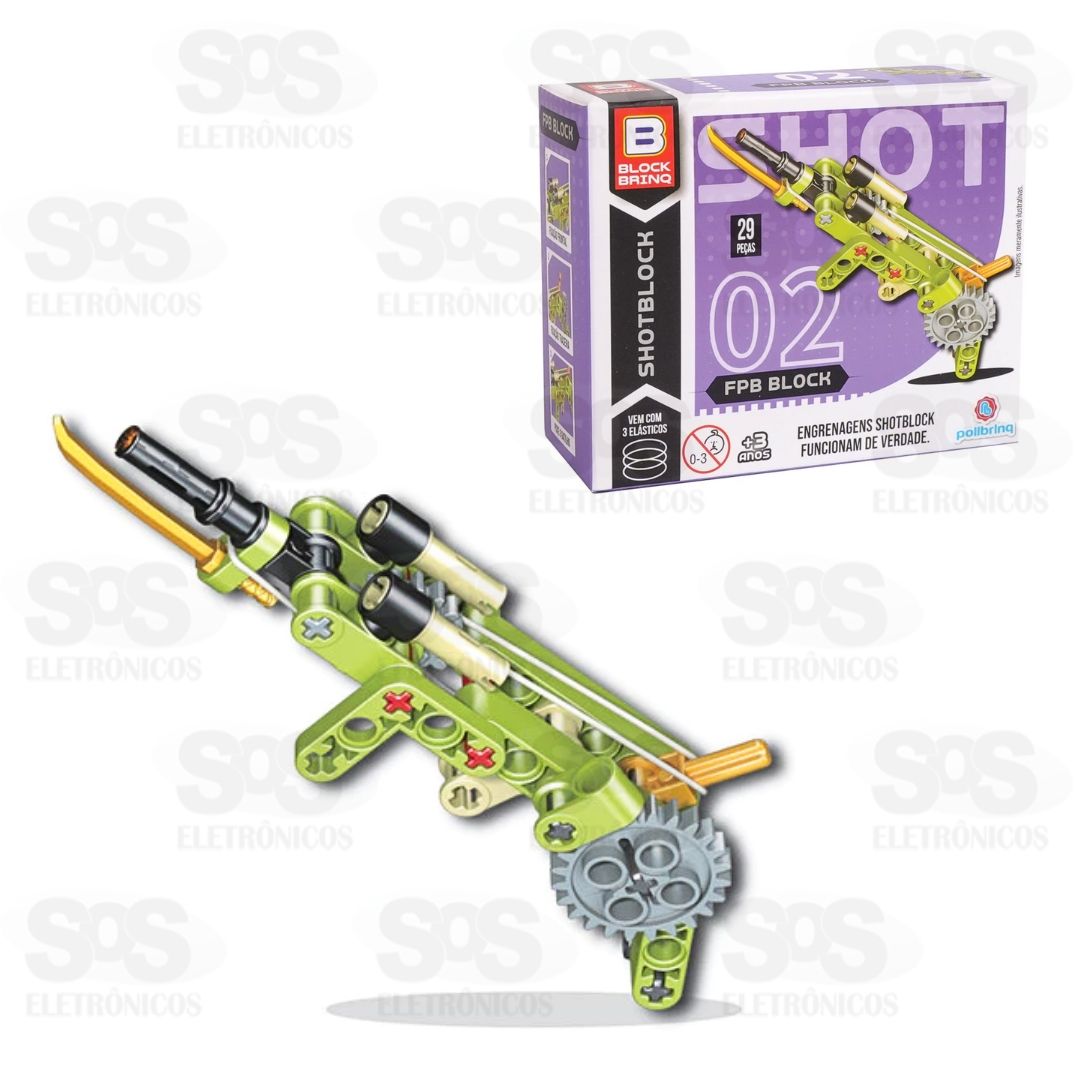 Blocos de Montar Shotblock Modelos Sortidos Polibrinq BM059