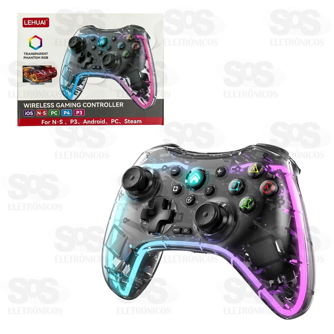 Controle Sem Fio Transparente PC/Video Game/Celular LH-3