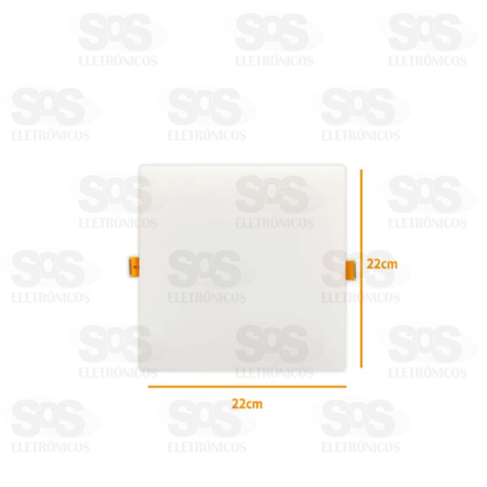 Painel Quadrado Borda Infinita 2 em 1 LED Branco 32W Black+ Decker BDPD3200-06