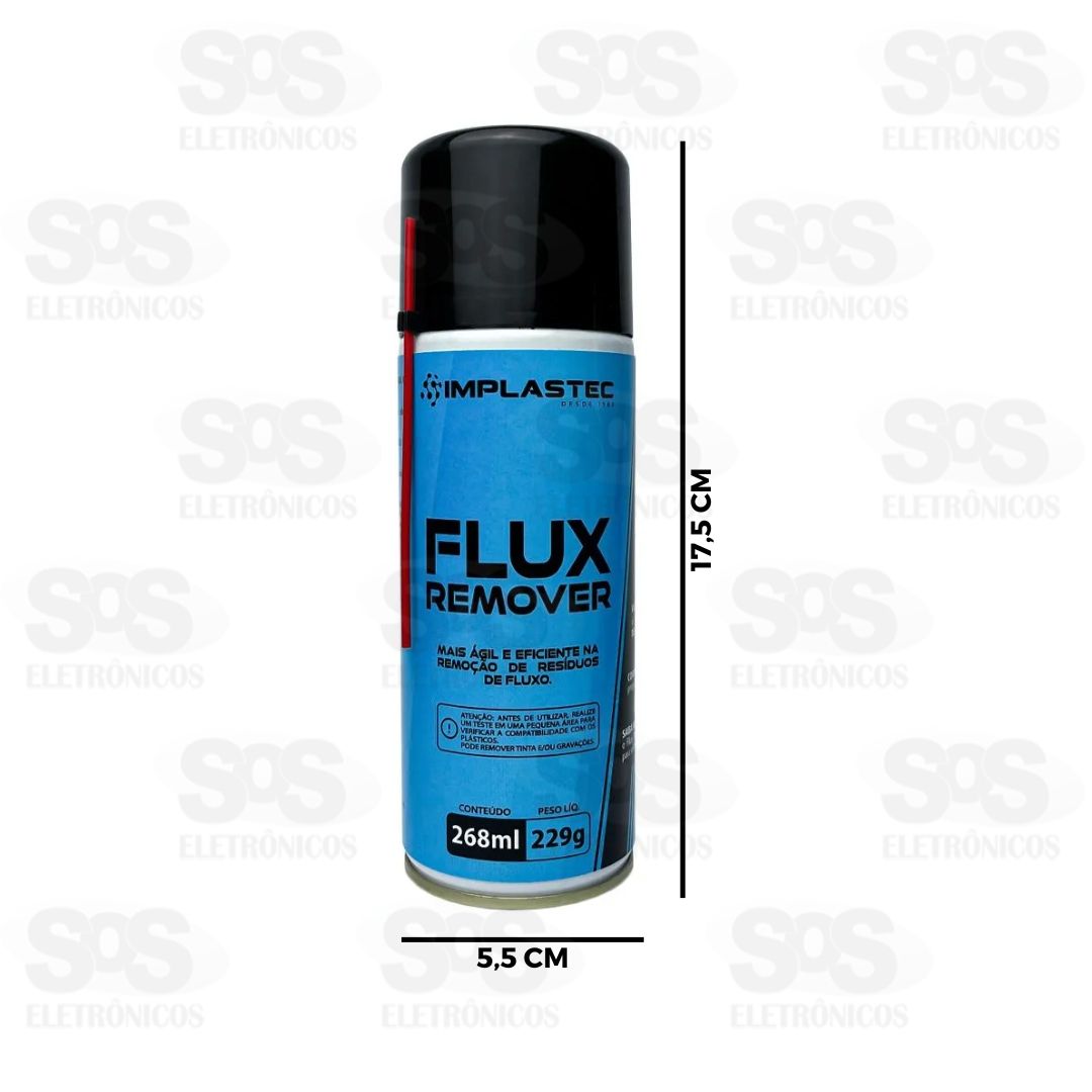 Flux Removedor Resduos de Solda Spray 268ml Implastec