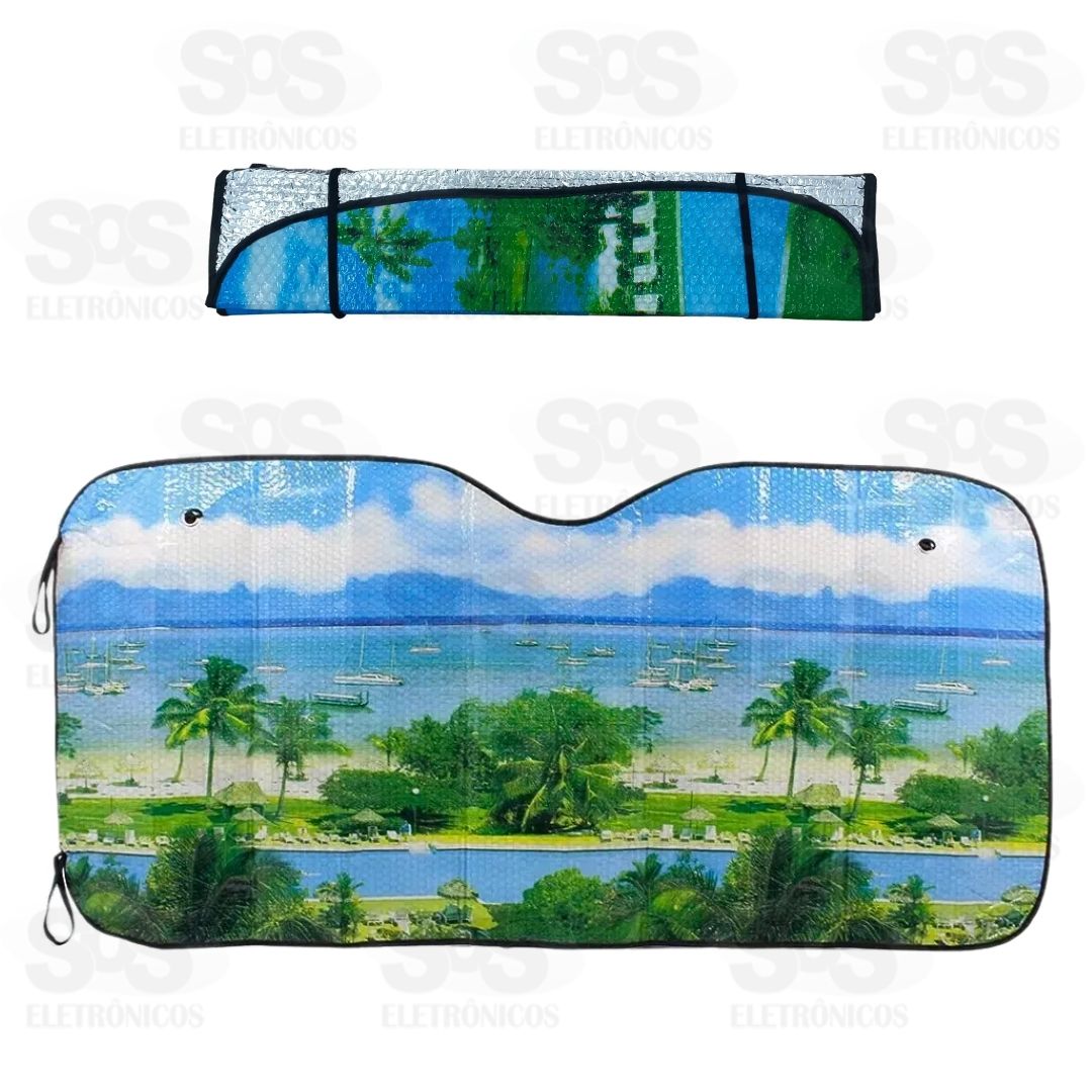 Protetor Solar Para Parabrisa Estampado 130x60cm NAPD60E