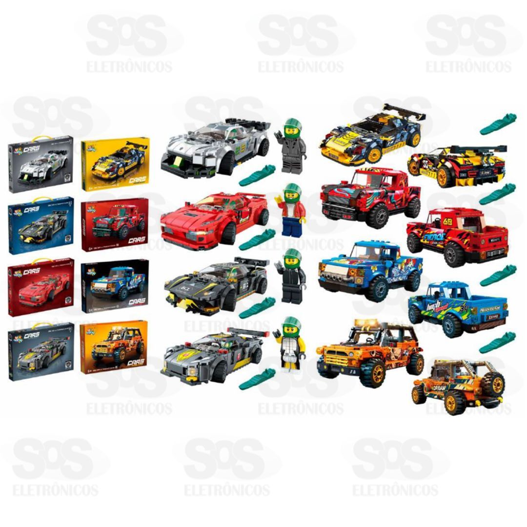 Blocos de Montar Super Carros 288 Peas Toy King TK-AB9000