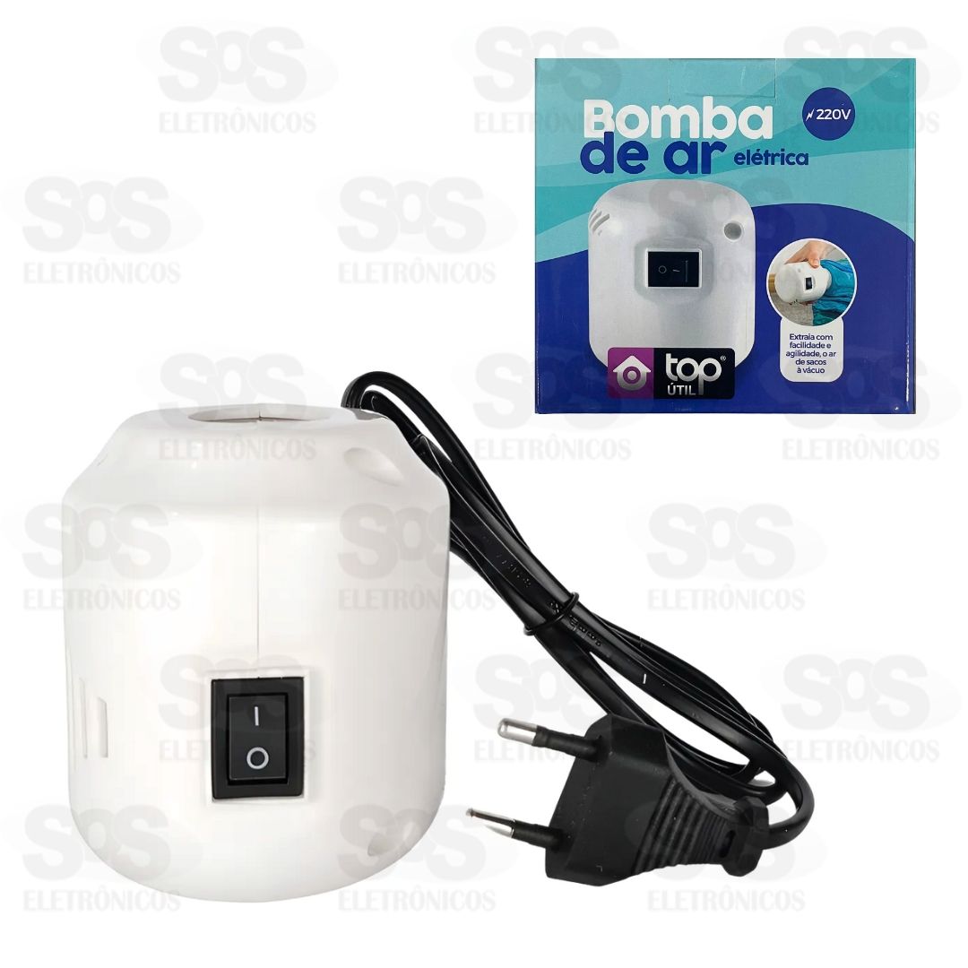 Bomba Elétrica De Ar Portátil 220V Top Útil TOP0864-2