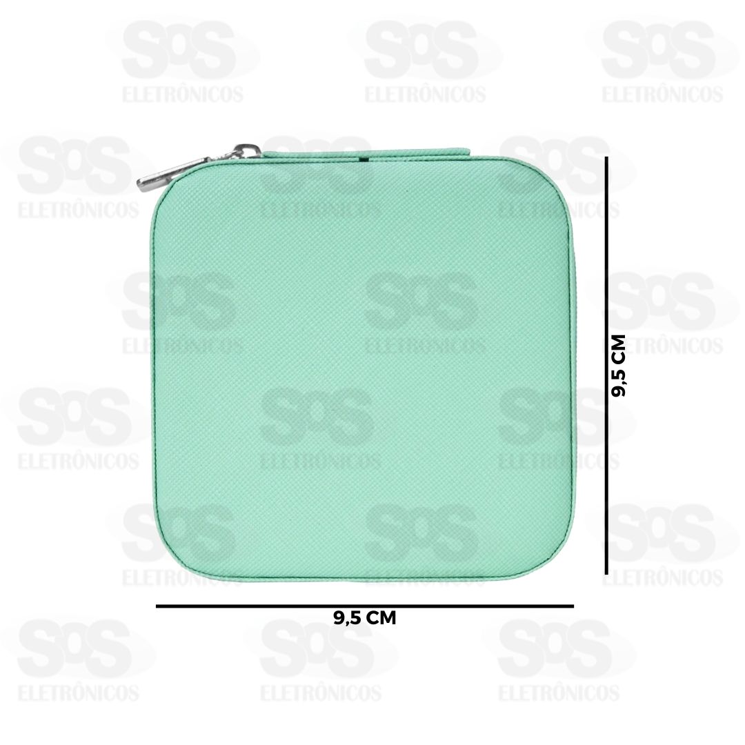 Porta Joias Quadrado Com Divisrias Cores Variadas HX6596