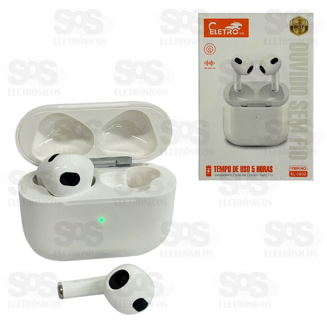 Fone De Ouvido Sem Fio Bluetooth Eletromex EL-1602