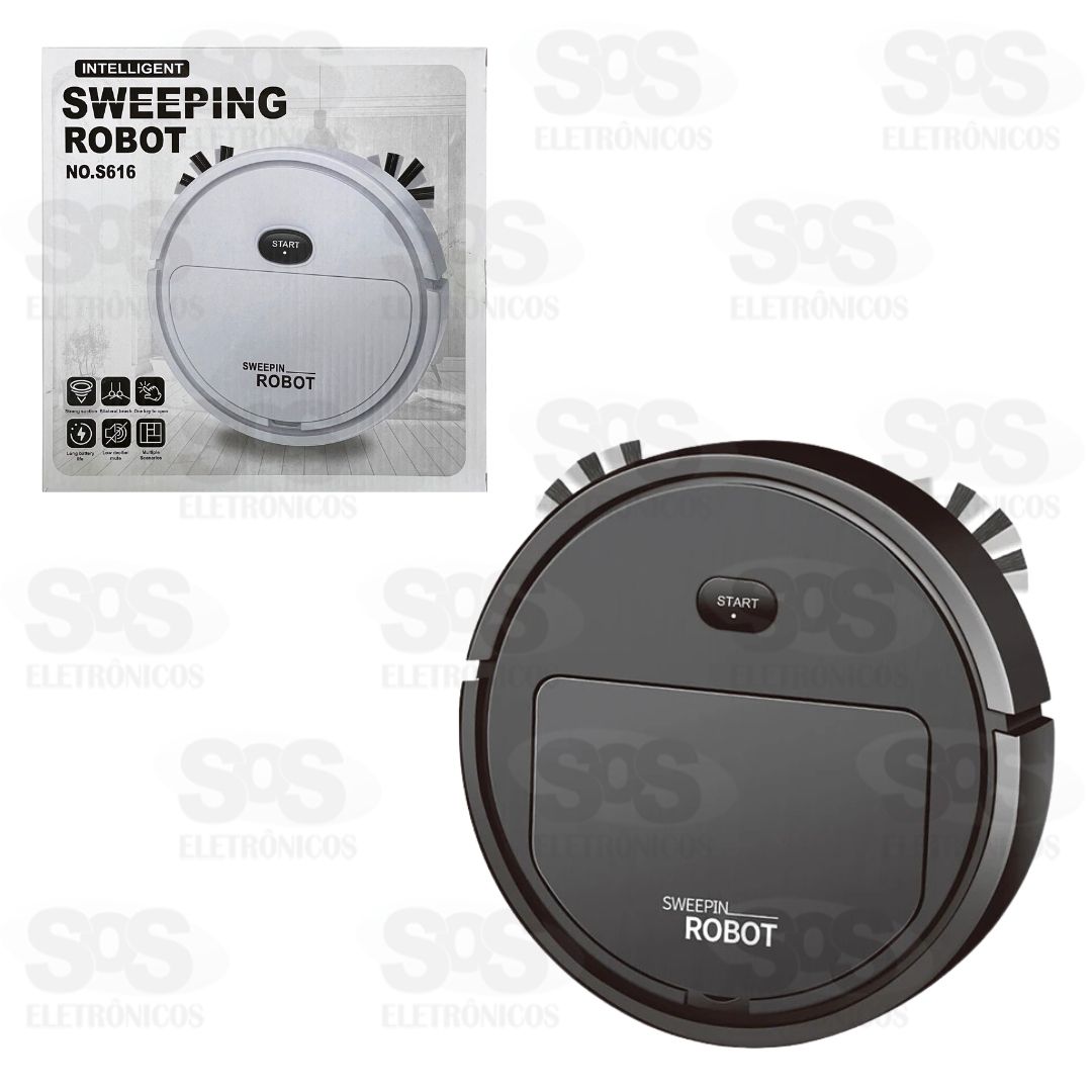 Rob Aspirador de P Recarregvel Sweepin Robot S616