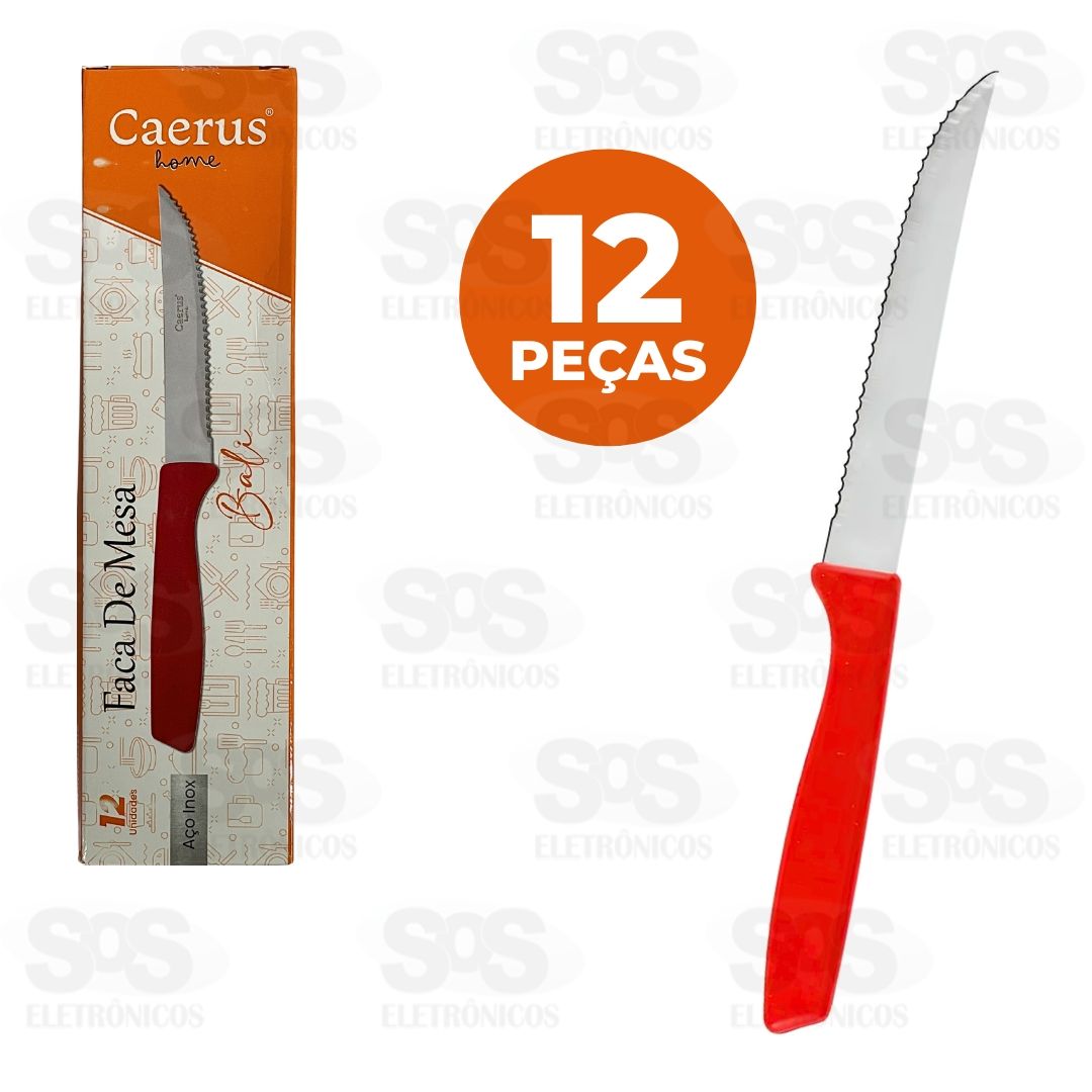 Kit Faca De Mesa Bali 12 Unidades CRS-2644