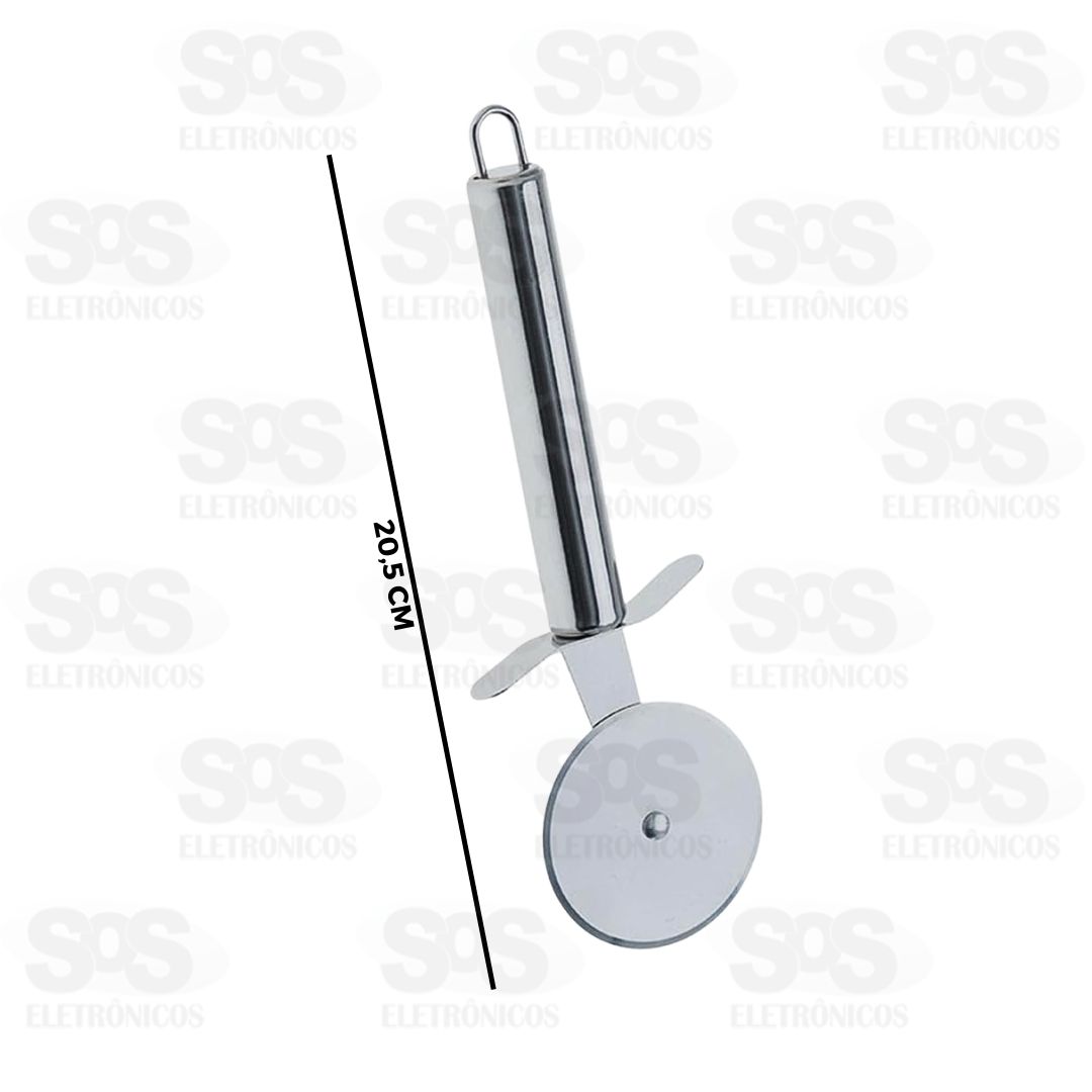 Cortador De Pizza Ao Inox 20,5cm Caerus CRS-2767