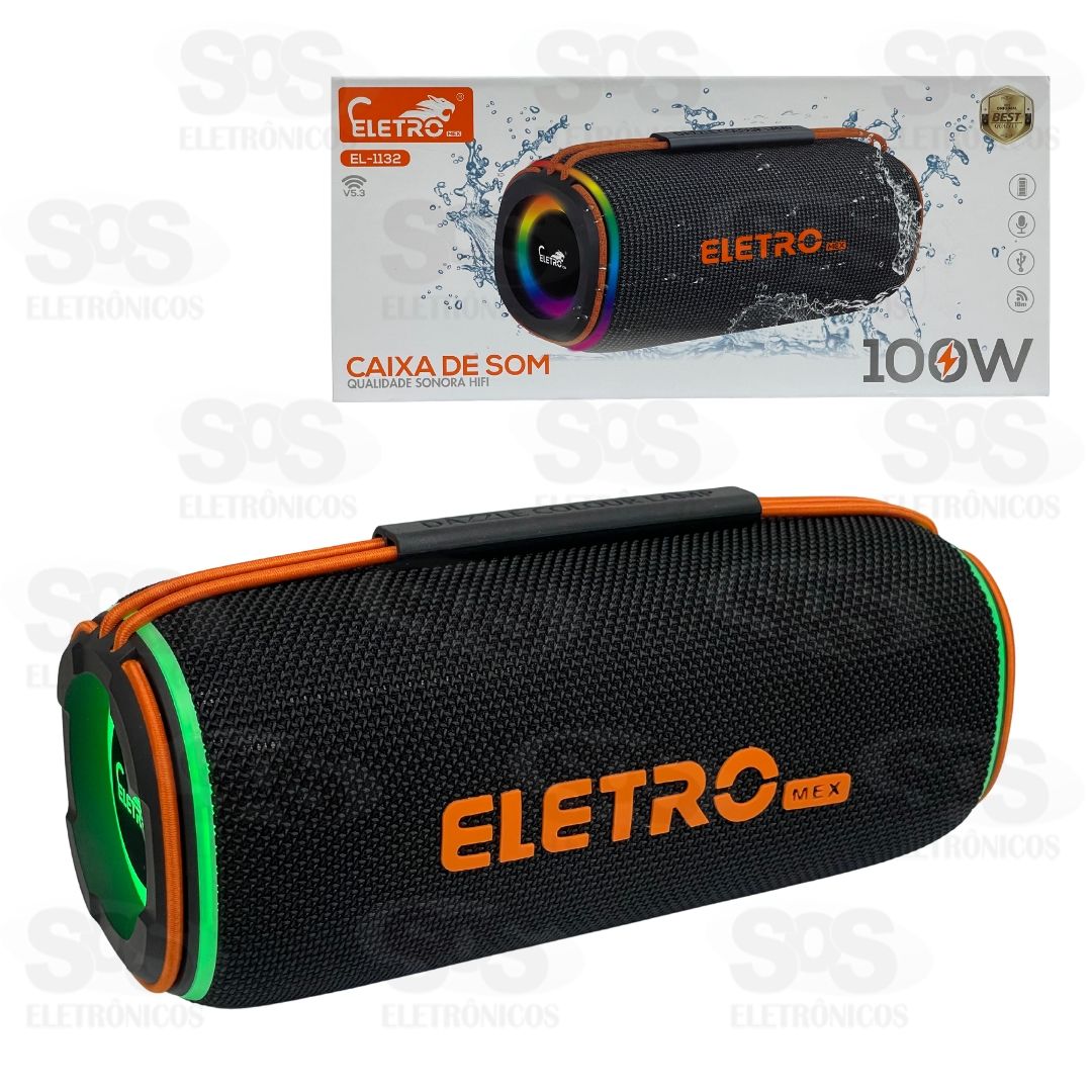 Caixa De Som 100W Resistente  gua Eletromex EL-1132