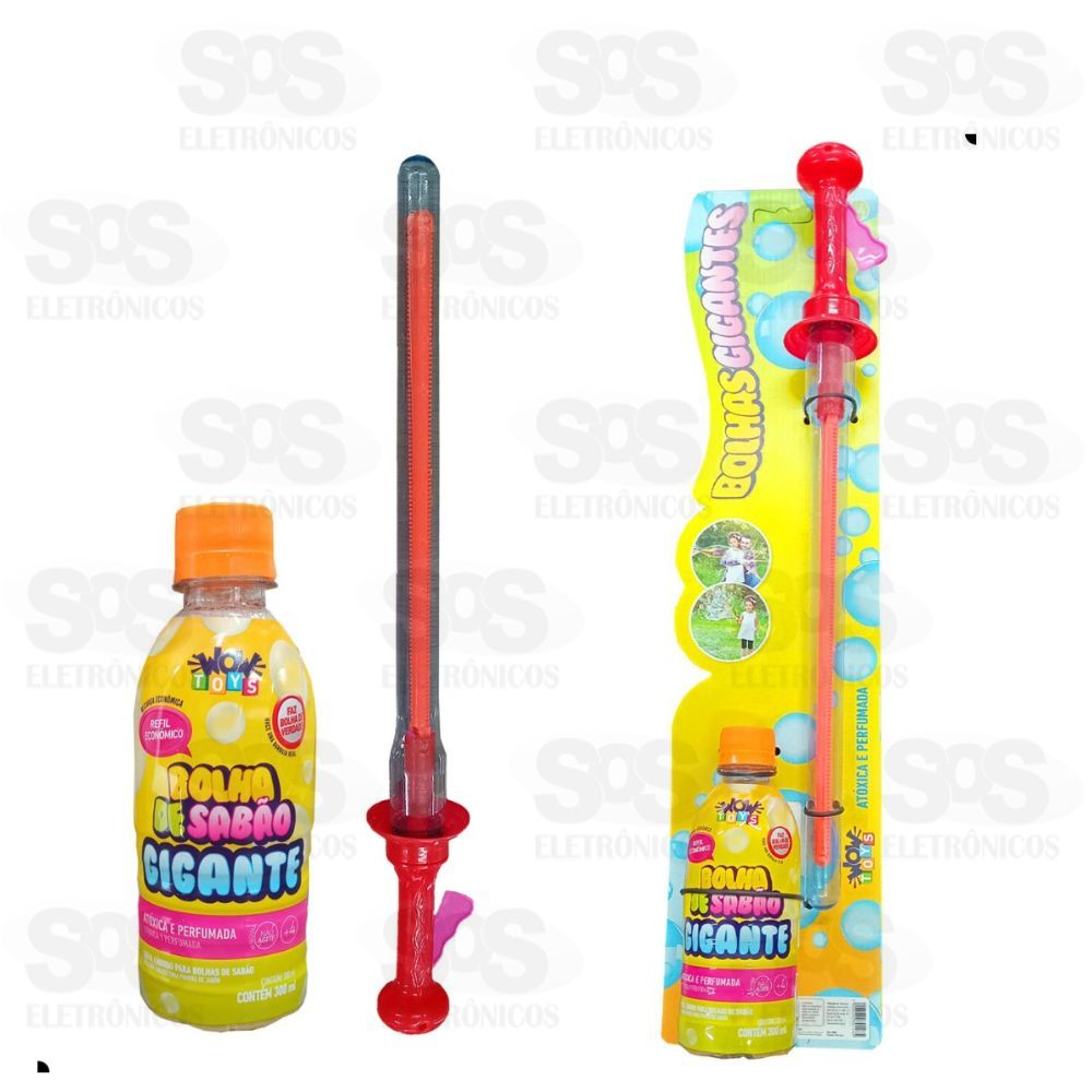 Bolha De Sabo Gigante Basto Espada Refil 300ml