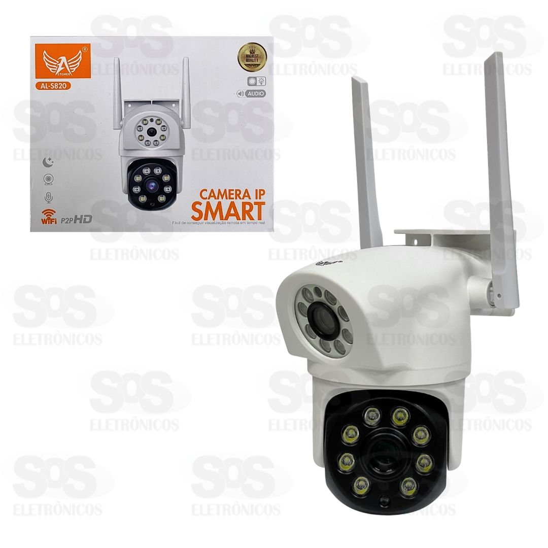 Cmera Dupla de Segurana Inteligente Wi-Fi Altomex AL-S820