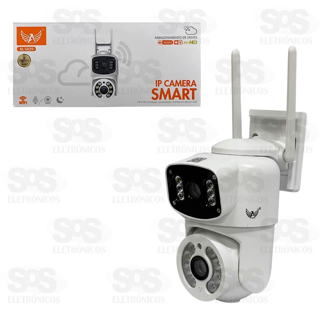 Câmera Dupla de Segurança Inteligente Wi-Fi Altomex AL-S829