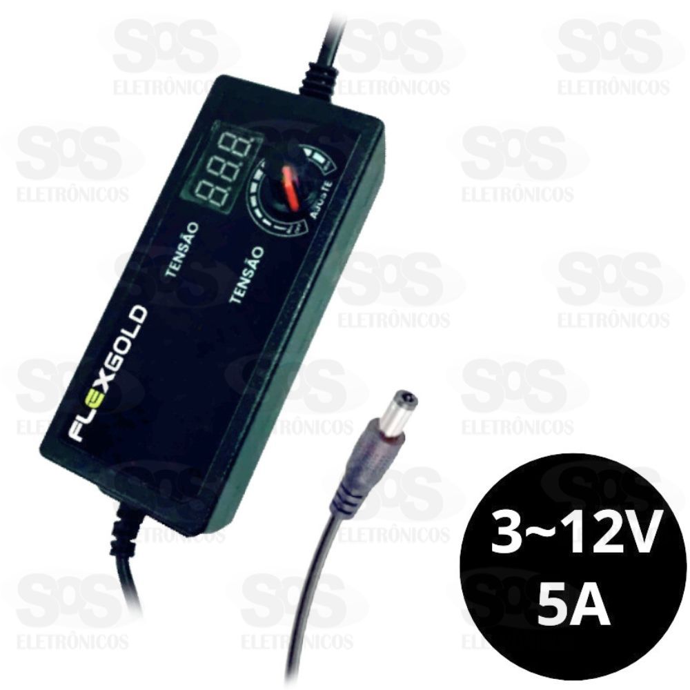 Fonte Ajustvel At 12V Plug P4 FlexGold FX-FT-07