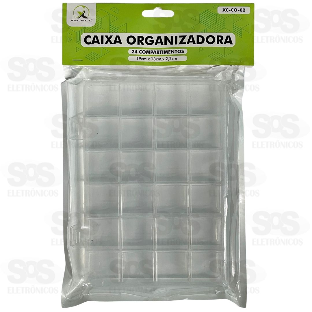 Caixa Organizadora Transparente 24 Divisões XC-CO-02