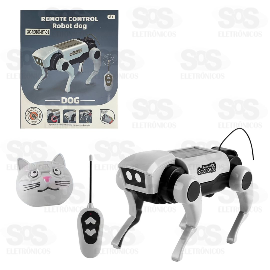 Robô Pet Cachorro/Gato Com Controle Remoto XC-ROBO-BT-01