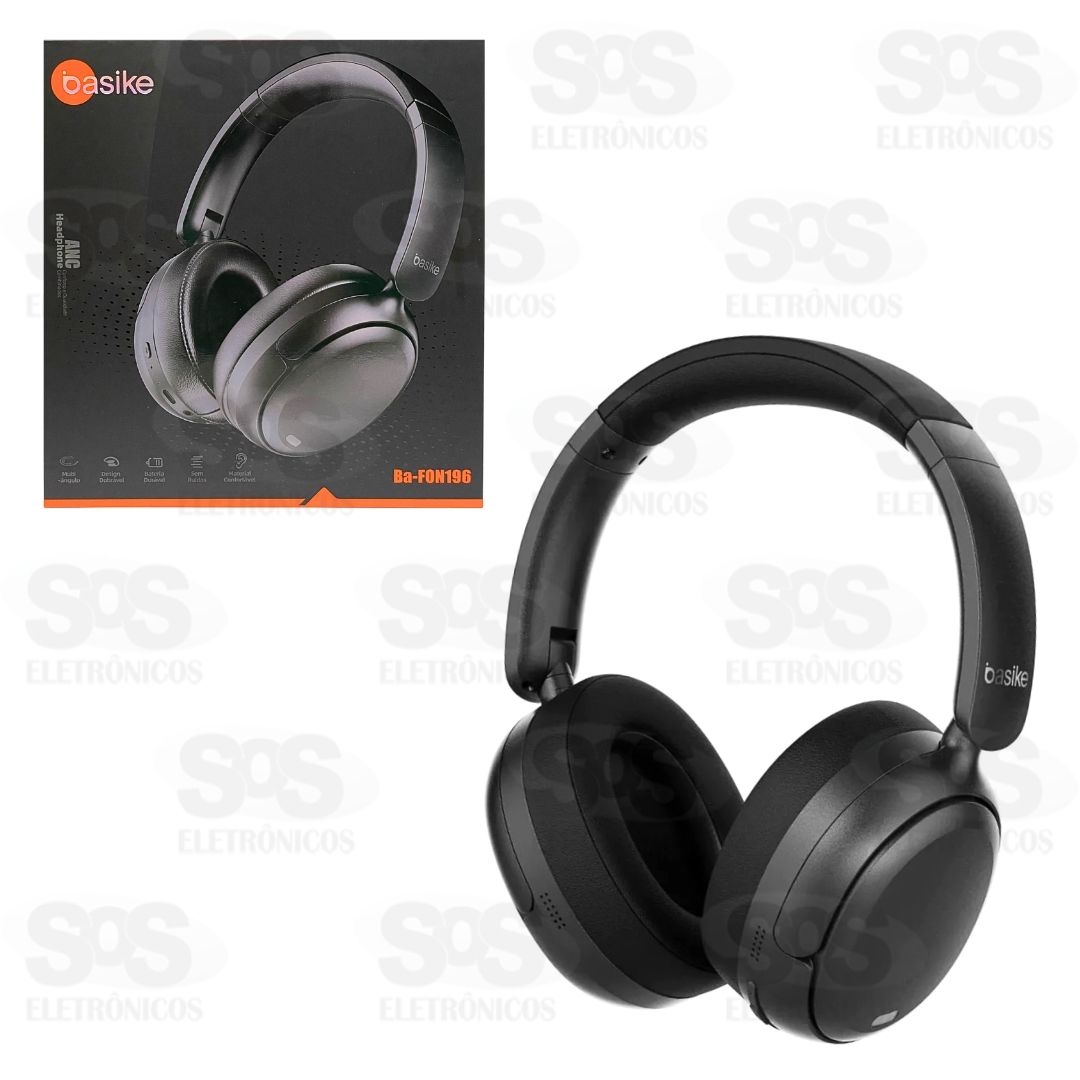 Fone De Ouvido Sem Fio Bluetooth 5.4 Basike BA-FON196