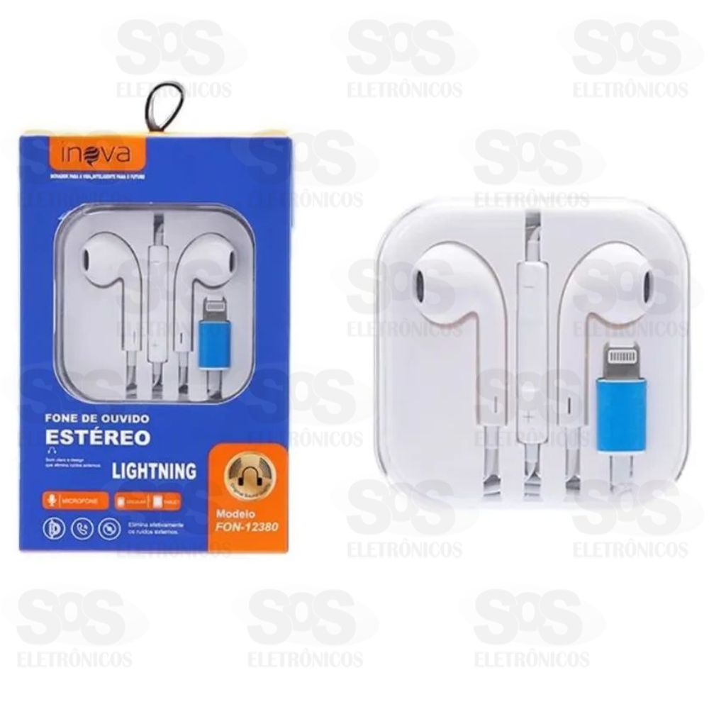 Fone De Ouvido Entrada Lightning Inova FON-12380