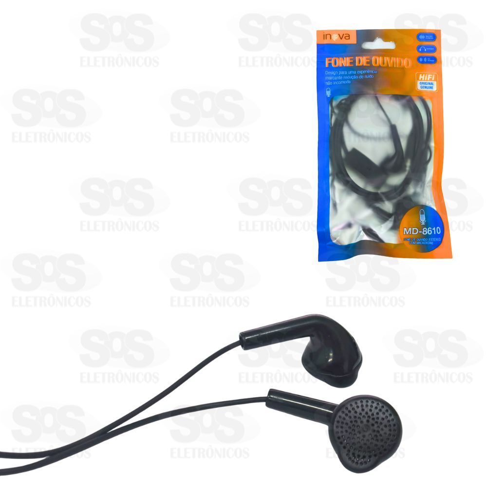 Fone De Ouvido Com Microfone Inova MD-8610
