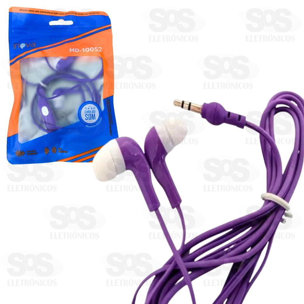 Fone De Ouvido Com Microfone Inova MD-10052