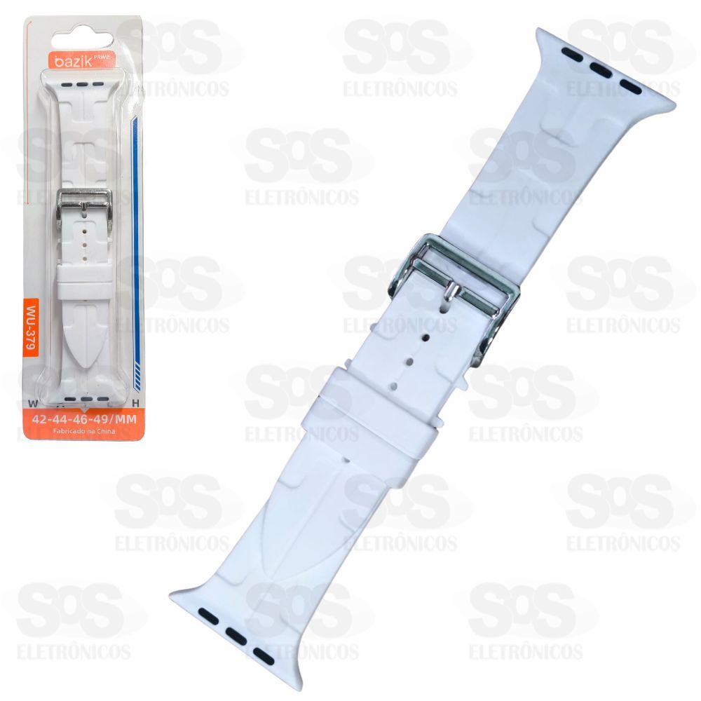 Pulseira De Silicone Esportiva 42/44/45/49mm Cores Variadas Basik WU-379