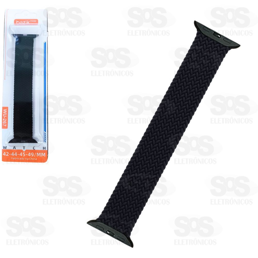 Pulseira Tranada Elstica 42/44/45/49mm Cores Variadas Basik WU-267