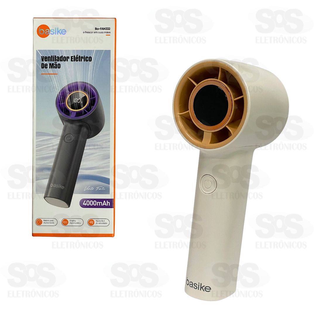 Ventilador Portátil De Mão Recarregável Basike BA-FAN332