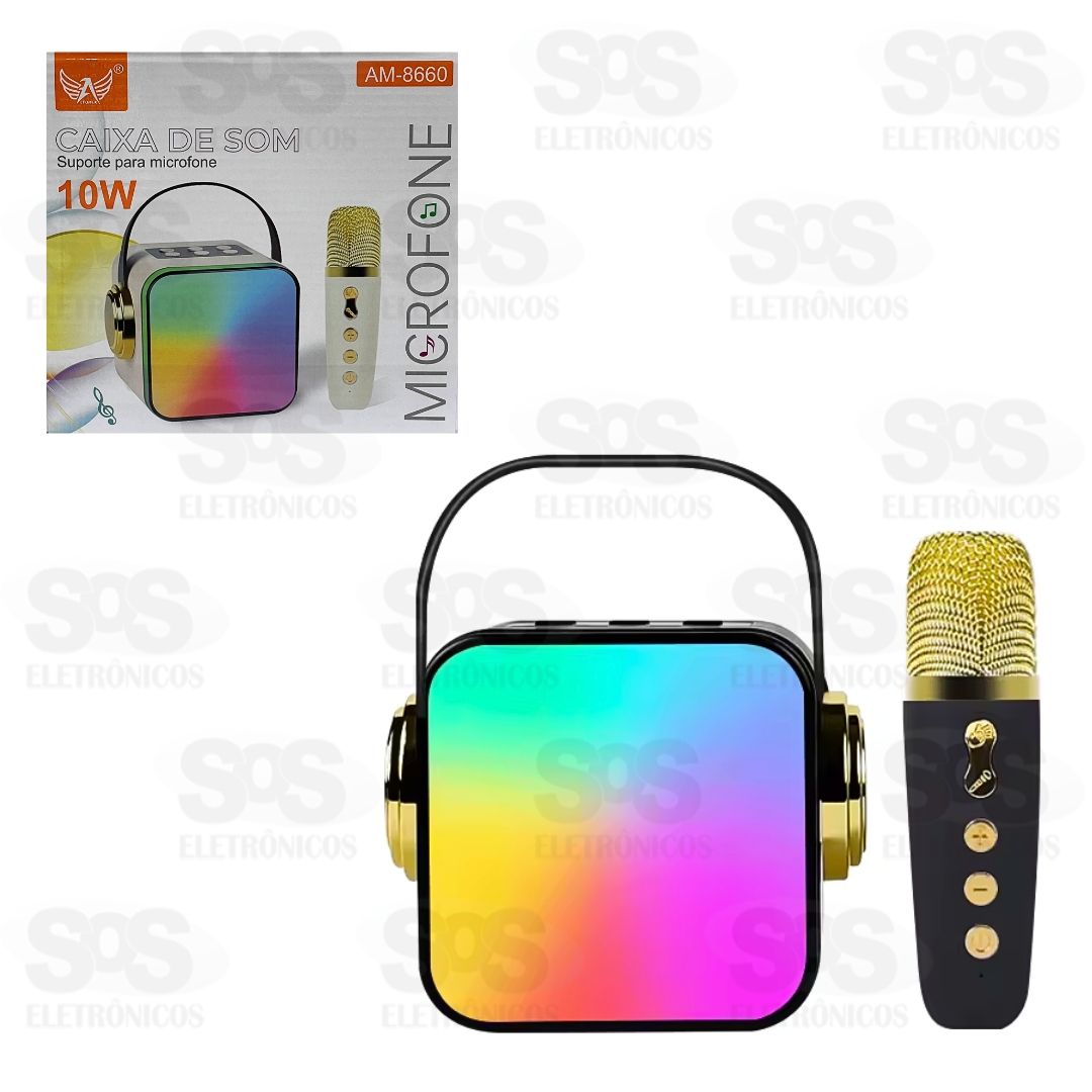 Caixa De Som 10W Com Microfone Altomex AM-8660