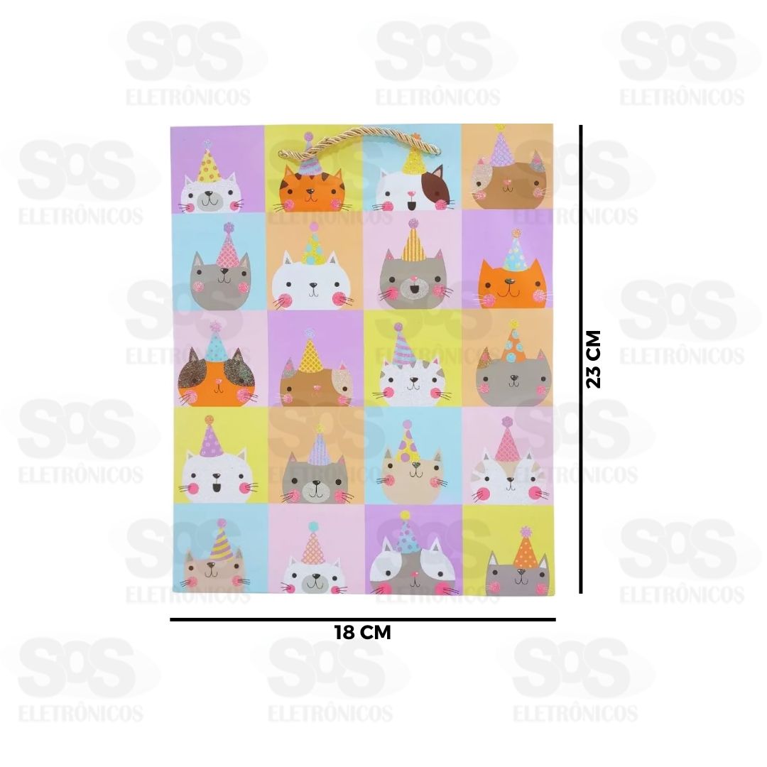 Sacola Kids De Presente 23x18CM Modelos Variados 5877