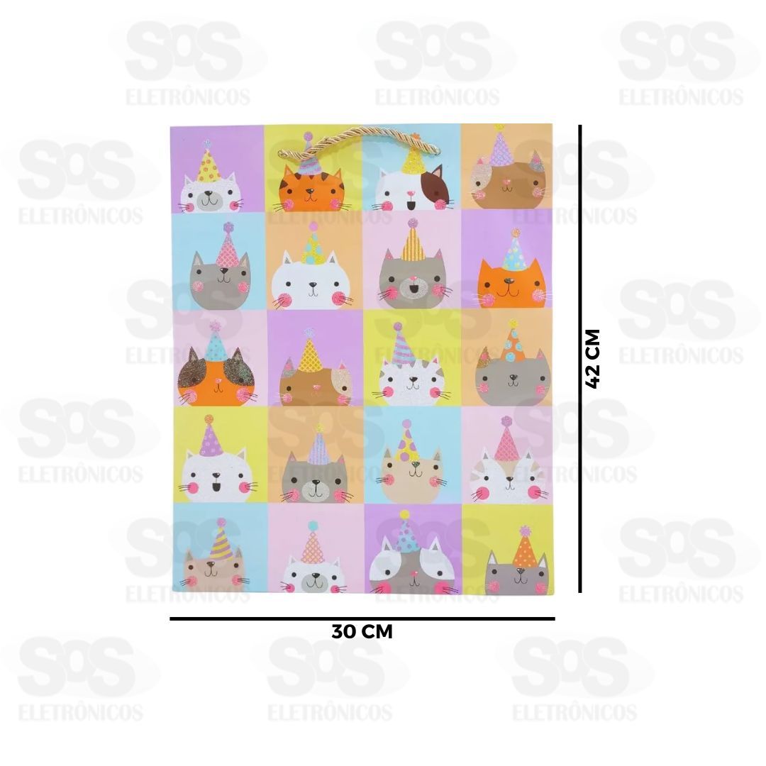 Sacola Kids De Presente 42x30CM Modelos Variados 5875