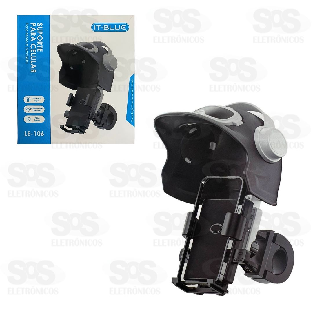 Suporte de Celular Para Moto e Bike Capacete It-Blue LE-106