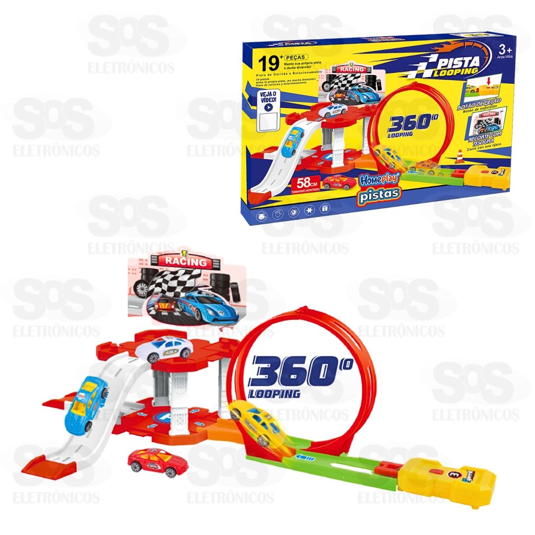 Pista De Carros Com Looping Homeplay 1032