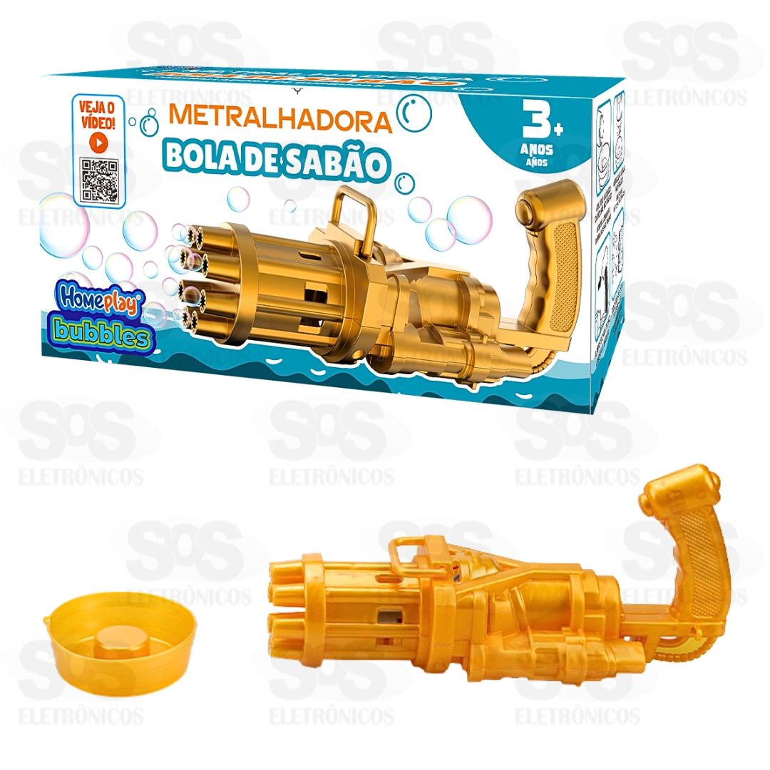 Metralhadora Bola De Sabão Homeplay 1046