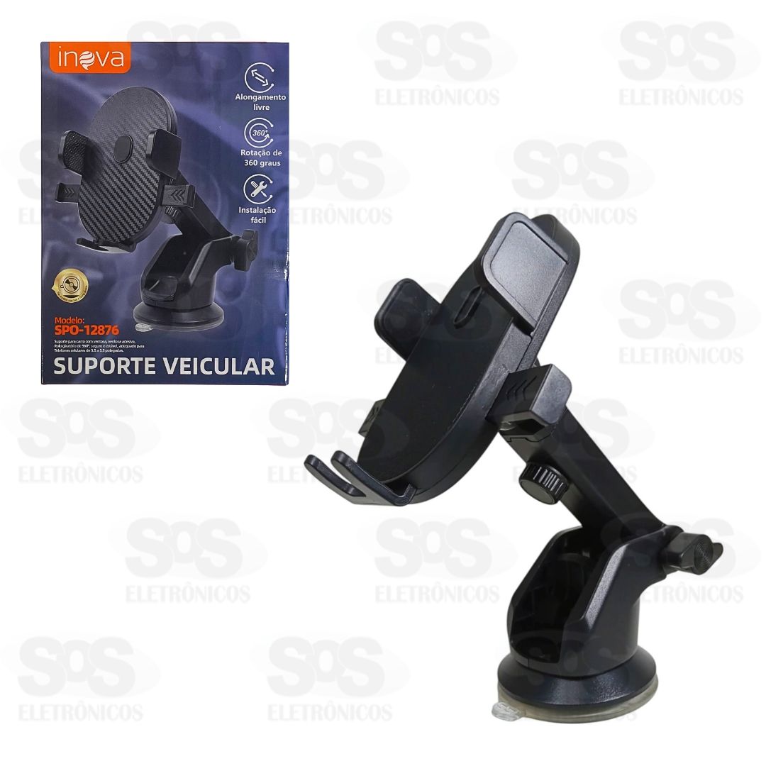 Suporte De Celular Com Trava Automática Inova SPO-12876