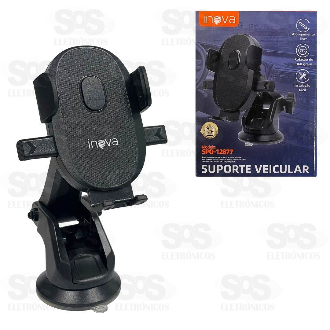 Suporte De Celular Com Trava Automática Inova SPO-12877