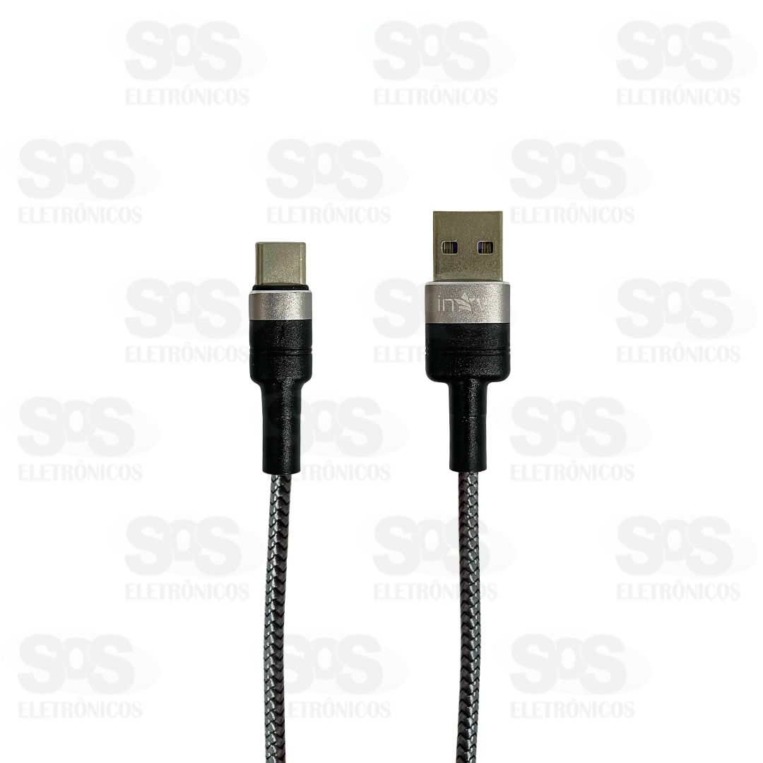 Cabo De Dados 6A/65W Type C 1 Metro Inova CBO-20014