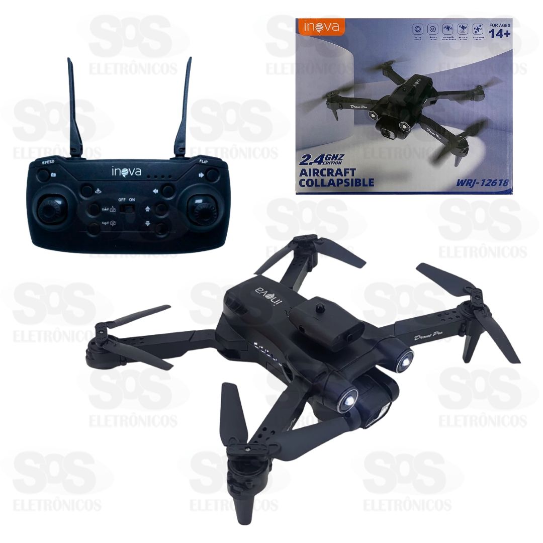 Drone Profissional Recarregvel Com Cmera HD Inova WRJ-12618