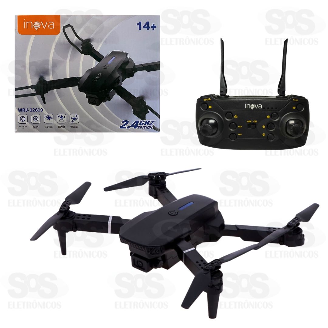 Drone Profissional Recarregvel Com Cmera HD Inova WRJ-12619