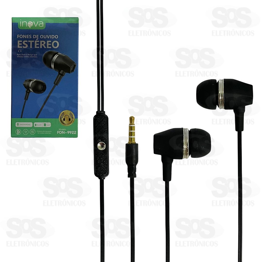 Fone De Ouvido Estreo Com Microfone Inova FON-9922
