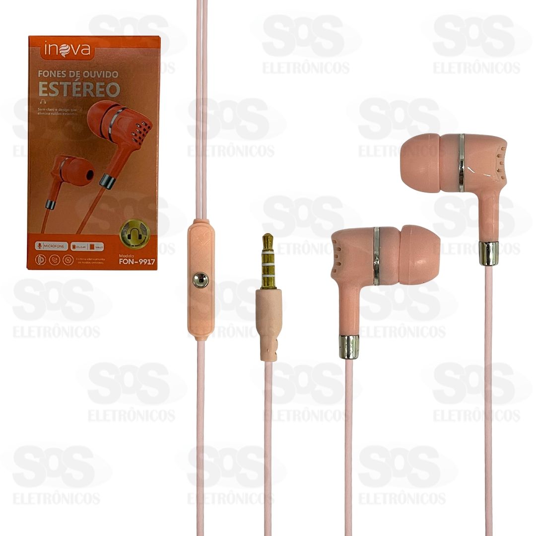 Fone De Ouvido Estreo Com Microfone Inova FON-9917