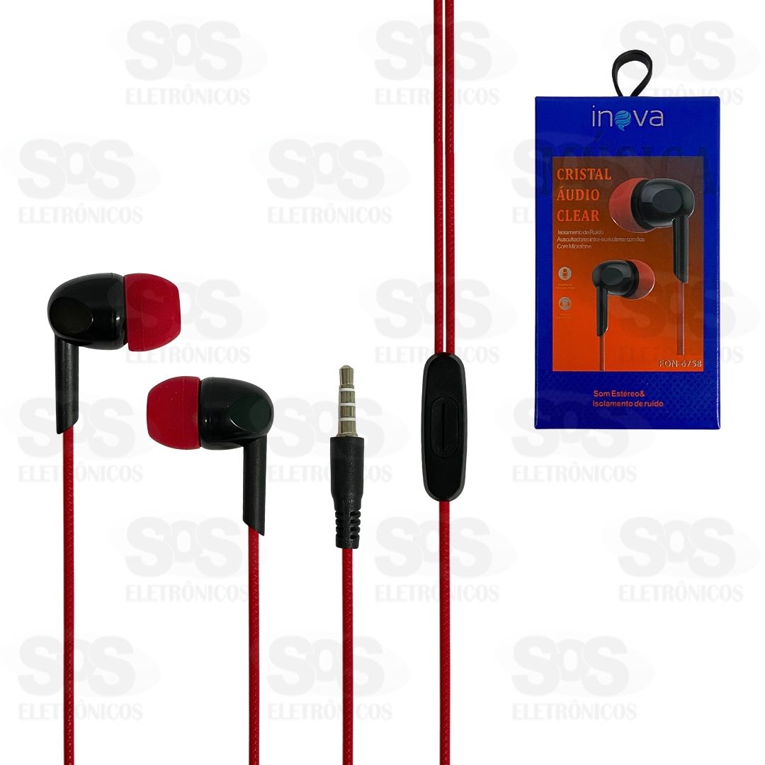 Fone De Ouvido Estreo Com Microfone Inova FON-6758