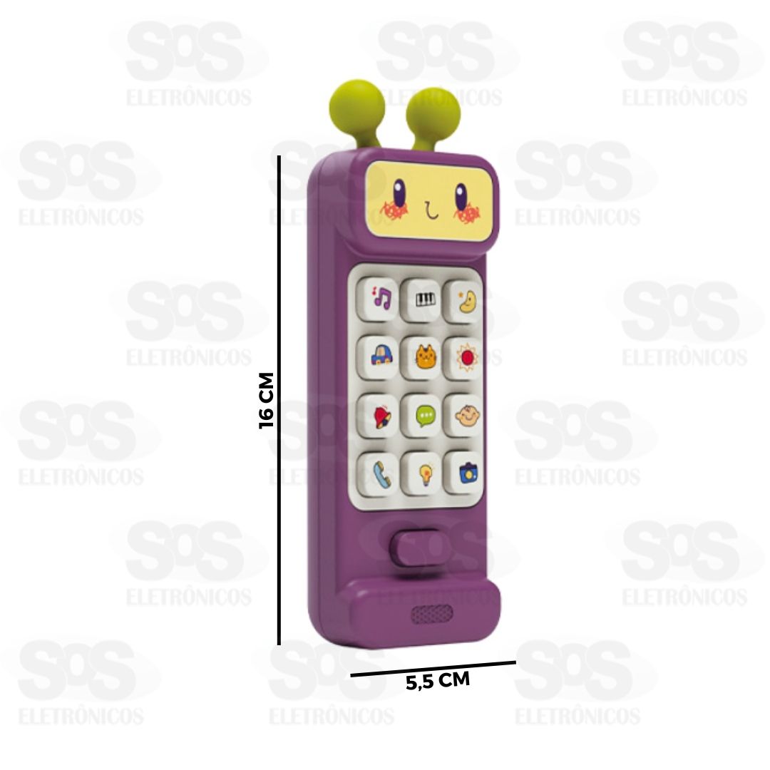 Telefone Infantil Musical Com Mordedor Polibrinq BB035