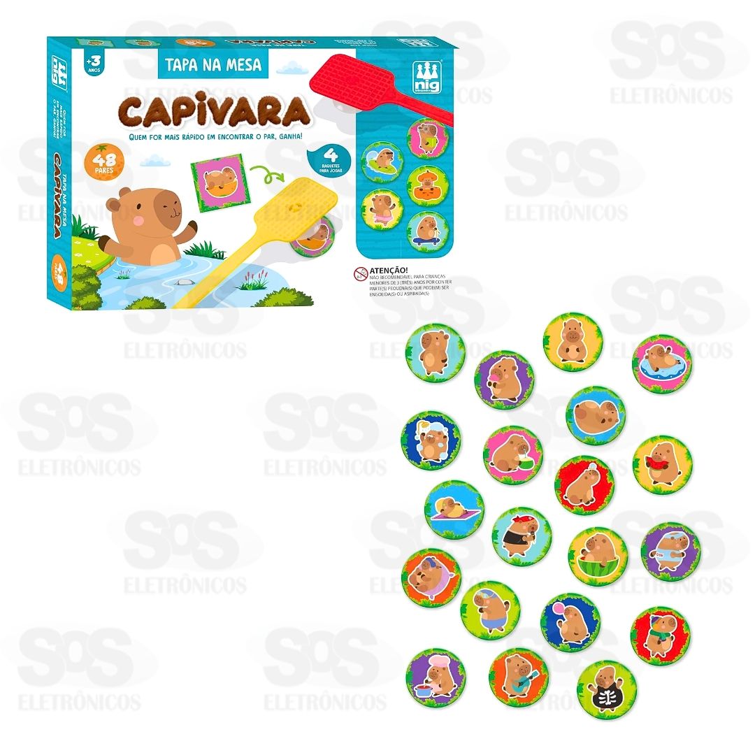 Jogo Tapa na Mesa Capivara Nig Brinquedos 0237