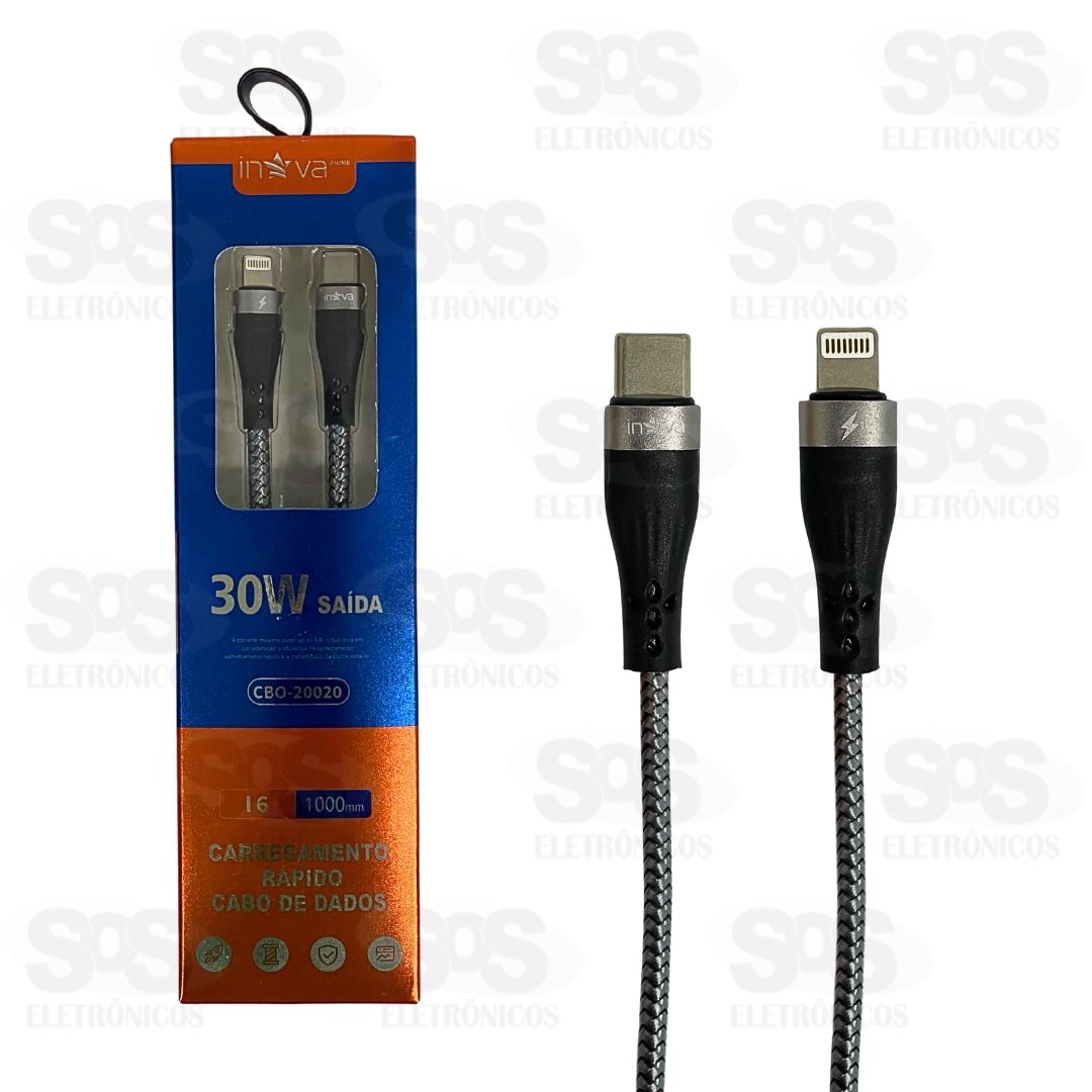 Cabo De Dados 30W Type C Para Iphone 1 Metro Inova CBO-20020